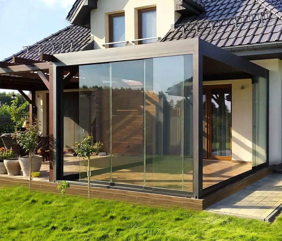 Szkło przesuwne do&nbsp;pergoli radom